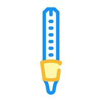 laboratory thermometer color icon vector illustration color