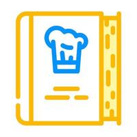 cookbook for cooking color icon vector illustration