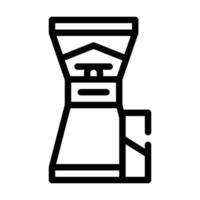 coffee grinder line icon vector symbol illustration