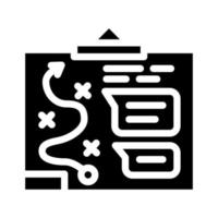 plan business strategy glyph icon vector illustration