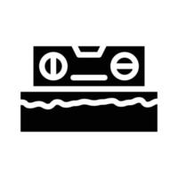 building level glyph icon vector black illustration