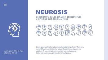 Neurosis Brain Problem Landing Header Vector