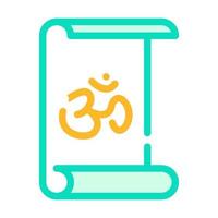 signo de ilustración de vector de icono de color de entrenamiento de yoga