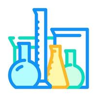 chemical cabinet equipment color icon vector illustration