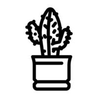 euphorbia acrurensis línea icono vector ilustración