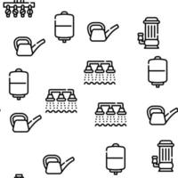 Irrigation System Vector Seamless Pattern