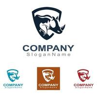 Rhino Logo image design Vector Template. Modern animal. Vector