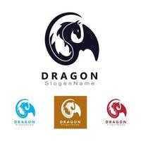 Dragon Logo Design Minimalist unique vector template