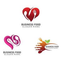 diseño de plantilla de negocio de inspiración creativa de logotipo de comida vector