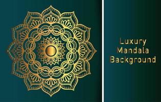 Circle Pattern Creative Luxury Ornamental Mandala, Flower Mandala with gradient color with unique Background Design in gold color vector