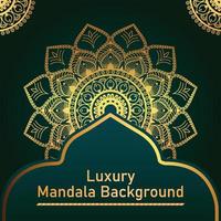 Circle Pattern Creative Luxury Ornamental Mandala, Flower Mandala with gradient color with unique Background Design in gold color vector