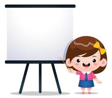 Cute Girl Presentation vector