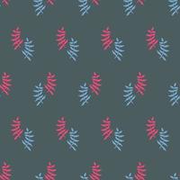 Floral abstract pattern. Bright pink plants on a pattern for wallpapers, textiles, fabrics. vector