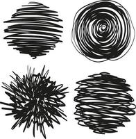 Scrawl vector isolated.