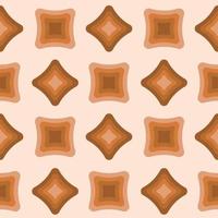 Retro seventies pattern. Pattern with geometric shapes. Vector pattern in the style of the 70s.