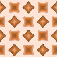 Retro seventies pattern. Pattern with geometric shapes. Vector pattern in the style of the 70s.