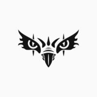 eagle eyes logo concept. bird, silhouette, creative, and line art style. suitable for logo, icon, symbol and sign. such as mascot, sports, media logo and t shirt design vector