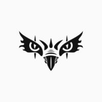 concepto de logotipo de ojos de águila. pájaro, silueta, creativo y estilo de arte lineal. adecuado para logotipo, icono, símbolo y signo. como mascota, deportes, logo de medios y diseño de camisetas vector