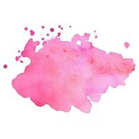 Abstract isolated colorful vector watercolor stain. Grunge element for paper design