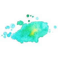 Abstract isolated colorful vector watercolor stain. Grunge element for paper design. Watercolor splash.