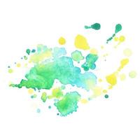 Abstract isolated colorful vector watercolor stain. Grunge element for paper design