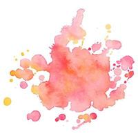 Abstract isolated colorful vector watercolor stain. Grunge element for paper design