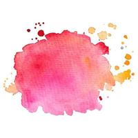 Colorful abstract watercolor stain with splashes and spatters. Modern creative background for trendy design. vector