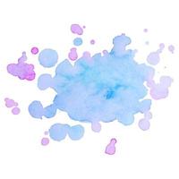 Abstract isolated colorful vector watercolor stain. Grunge element for paper design