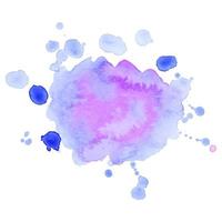 Abstract isolated colorful vector watercolor stain. Grunge element for paper design