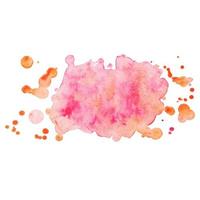 Abstract isolated colorful vector watercolor stain. Grunge element for paper design