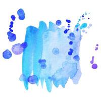 Abstract isolated colorful vector watercolor stain. Grunge element for paper design