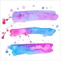 Colorful abstract watercolor texture stain with splashes and spatters. Modern creative watercolor background for trendy design. vector