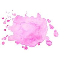 Abstract isolated colorful vector watercolor stain. Grunge element for paper design