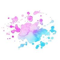 Abstract isolated colorful vector watercolor stain. Grunge element for paper design