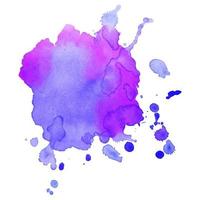 Abstract isolated colorful vector watercolor stain. Grunge element for paper design