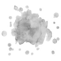 Grayscale abstract watercolor background for your design. vector