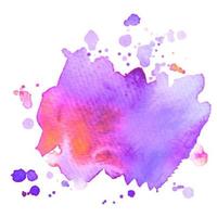 Colorful abstract watercolor stain with splashes and spatters. Modern creative background for trendy design. vector