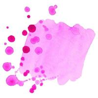 Abstract isolated colorful vector watercolor stain. Grunge element for paper design