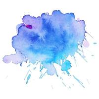 Abstract isolated colorful vector watercolor stain. Grunge element for paper design. Watercolor splash.