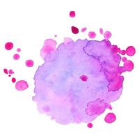 Abstract isolated colorful vector watercolor stain. Grunge element for paper design