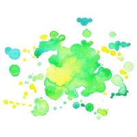 Abstract isolated colorful vector watercolor stain. Grunge element for paper design