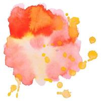 Abstract isolated colorful vector watercolor stain. Grunge element for paper design. Watercolor splash.