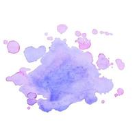 Abstract isolated colorful vector watercolor stain. Grunge element for paper design