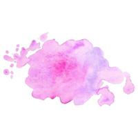 Abstract isolated colorful vector watercolor stain. Grunge element for paper design