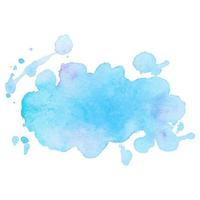 Abstract isolated colorful vector watercolor stain. Grunge element for paper design