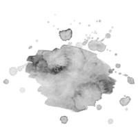 Watercolor black and white backgrounds. Abstract isolated monochrome vector watercolor stain.