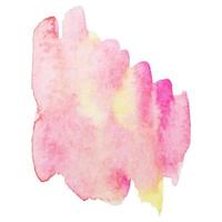 Abstract isolated colorful vector watercolor stain. Grunge element for paper design. Watercolor splash.