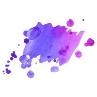 Abstract isolated colorful vector watercolor stain. Grunge element for paper design