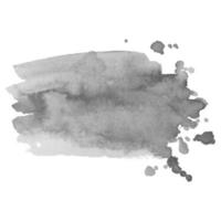 Watercolor black and white backgrounds. Abstract isolated monochrome vector watercolor stain.