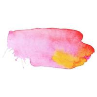 Abstract isolated colorful vector watercolor stain. Grunge element for paper design. Watercolor splash.